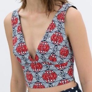 Zara Trafaluc Chinese Lantern top size M